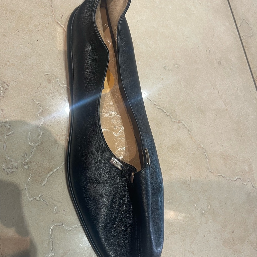Chloe Black Leather Loafers